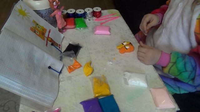 Воздушный пластилин поделки #DIY