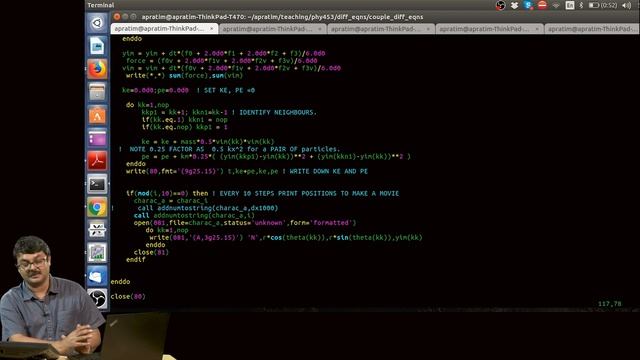 COUPLED DIFFERENTIAL EQN. VISUALISATION & MAKING MOVIE