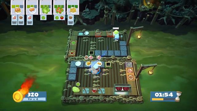 Overcooked 2 - Level 4-2 - 4 Stars (solo)