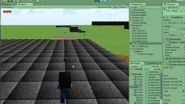 008.Unity3D - Minecraft Steve 002