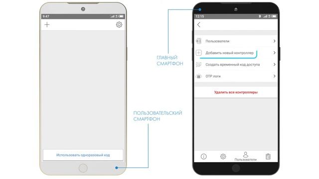 ПОДКЛЮЧЕНИЕ НОВОГО КОНТРОЛЛЕРА. ПОЛЬЗОВАТЕЛЬСКИЙ СМАРТФОН | ЭЛЕКТРОННЫЙ ЗАМОК ARMADILLO ROTATOR