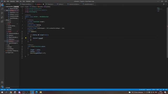 Project 4 Bonus 2 Homing Rockets Medium