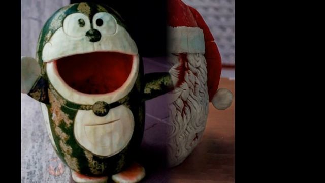 Художник создает из арбузов настоящие скульптуры и делает это круто