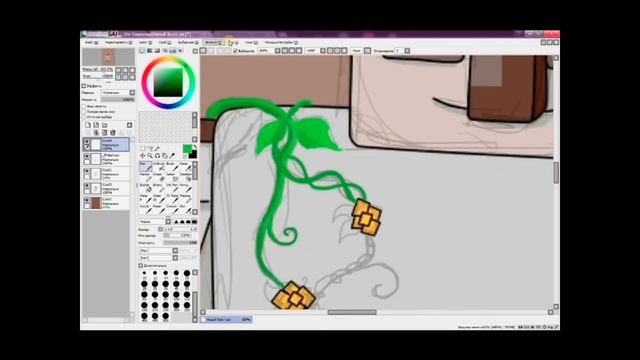 Рисуем голема няшку Minecraft # 2