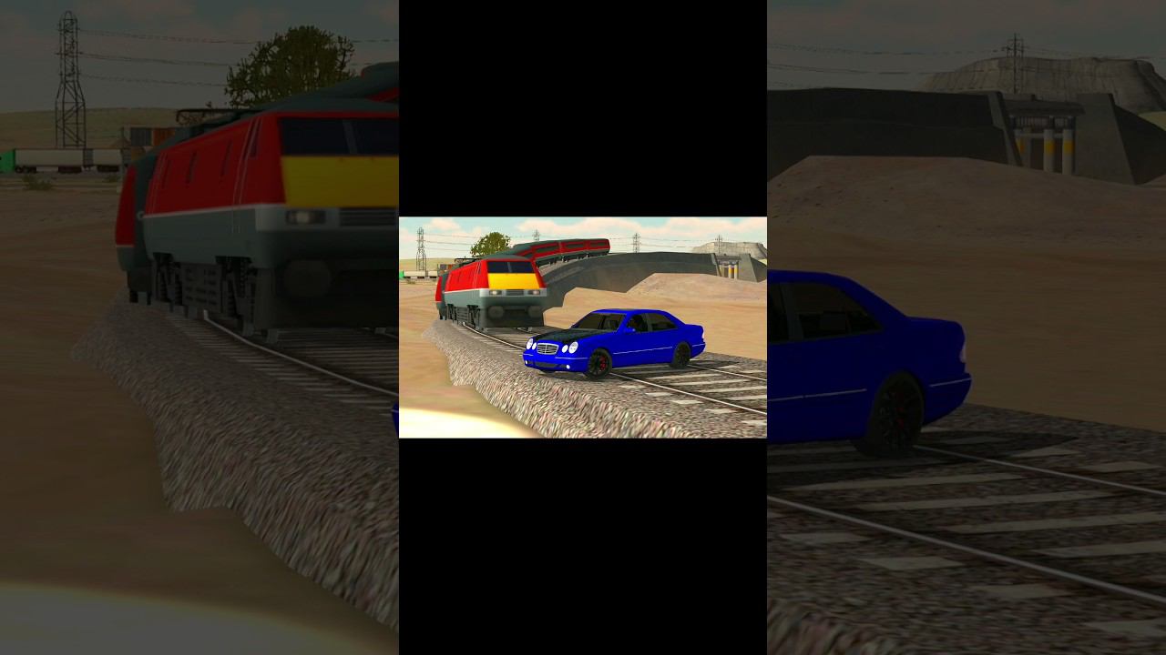 ПОЕЗД VS МЕРС Новый Тренд #карпаркинг #carparkingmultiplayer #карпаркингмультиплеер