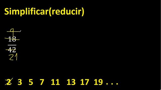 Simplificar 18/42 , Reducir Fracciones A Su Minima Expresion