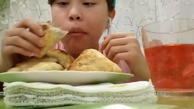 Асмр қазақша мугбанг самса😋