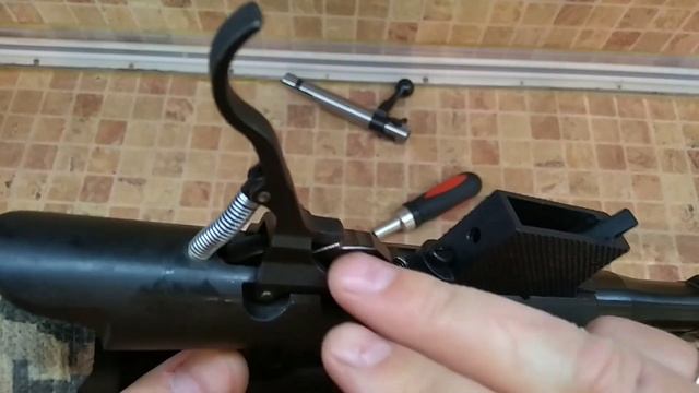 CZ 452 обзор доработок по УСМ и затвору , пружинка на спуск , палировка УСМ и затвора.