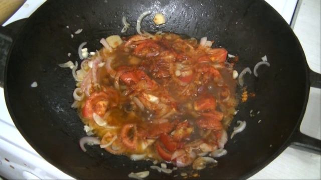 Крылья острые..в чугунном воке по АЗИАТСКИ