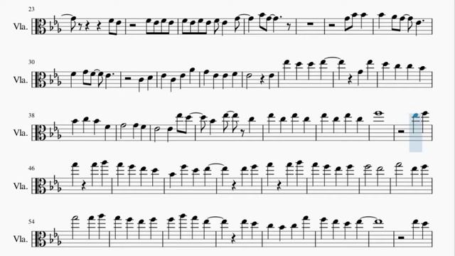 Viola Sheet Music: How To Play Polaris (My Hero Academia) By Blue Encount