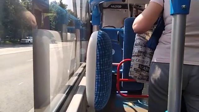 Поездка на Электробусе №842 № 441959 (Платформа Новогиреево-Платформа Перово) Москва 27.06.2022