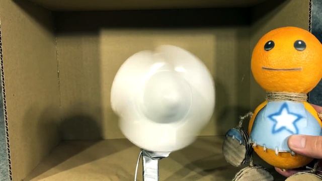 Buddy Antistress Make Of Orange. Kick The Buddy. Cardboard Game. DIY