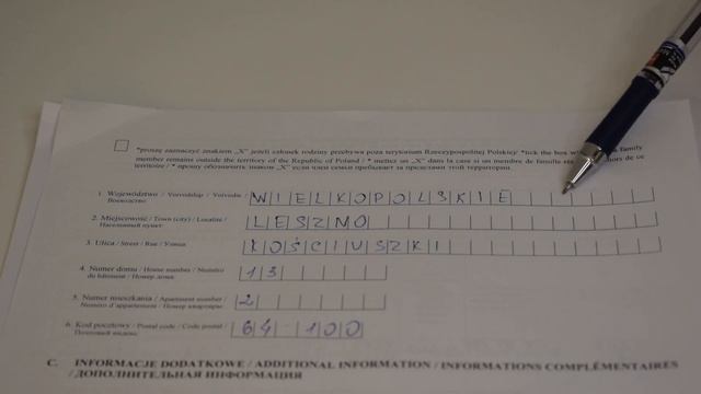 Карта Побыту 2022. Заполнение WNIOSKU.