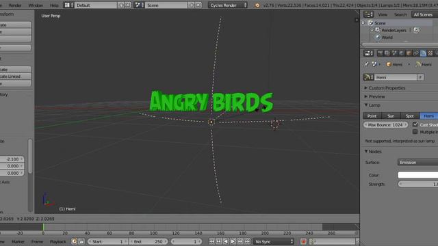 Angry Birds Logo [Blender]