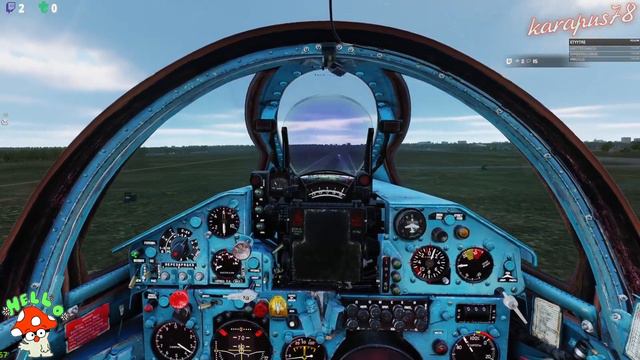 DCS | Миг-21 приземление израненного бойца.