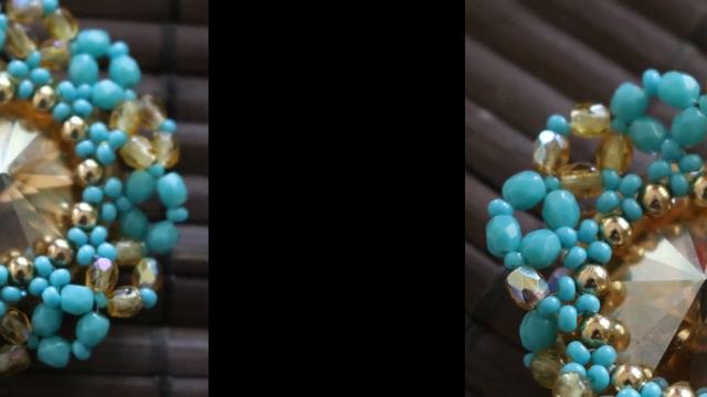 Late Summer Bloom - Beaded Pendant