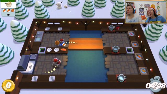 Overcooked - DLC ESPECIAL DE NATAL (parte 3) | Jogando De2