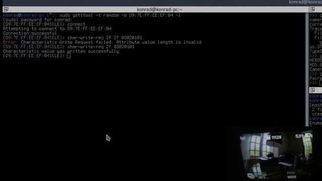 Controlling A GoPro Via Bluetooth