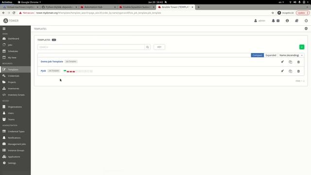 AAC - Ansible Tower | Jobs