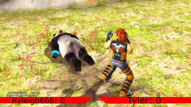 Tekken 5 DR: Kyleigh666 (Panda, Marshall) Vs Tyler (Hwoarang, Marshall)