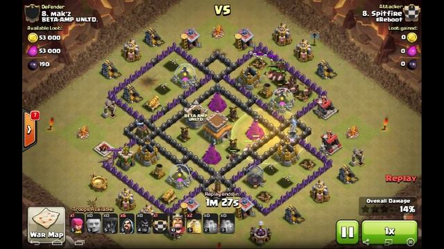Clash Of Clans | #Reboot War Highlight Reel #19 Vs. BETA-AMP UNLTD.