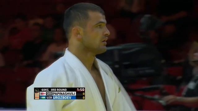PAPINASHVILI Amiran GEO vs UROZBOEV Diyorbek UZB  - World Judo Championships 2017
