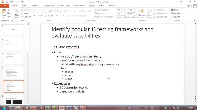 Popular Js Testing Frameworks
