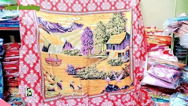 #BatikBedcover#FegarPrintBedsheet বাটিক বেডকভার ও ফিগার প্রিন্ট সেট ডিজাইন বেডকভার