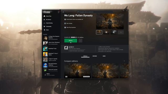 Wo Long Fallen Dynasty No Se Abre En Game Pass / Xbox App / Microsoft Store  Windows 11/10 Solucion