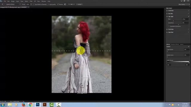 How To Blur Background In Photoshop CC - Soft Light Effect