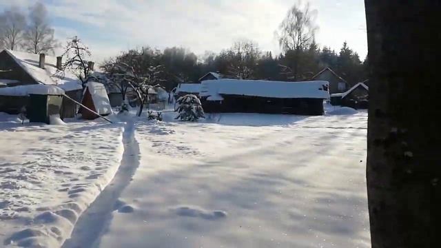 Навес 6 - 6 зимой, стойт на подпорох?