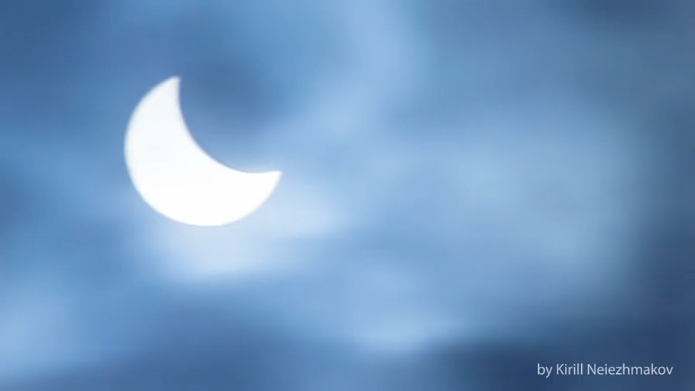 Солнечное затмение 20.03.2015 Timelapse