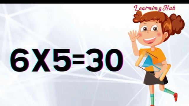 Table Of 6 | 6×1=6 | Learning Hub |