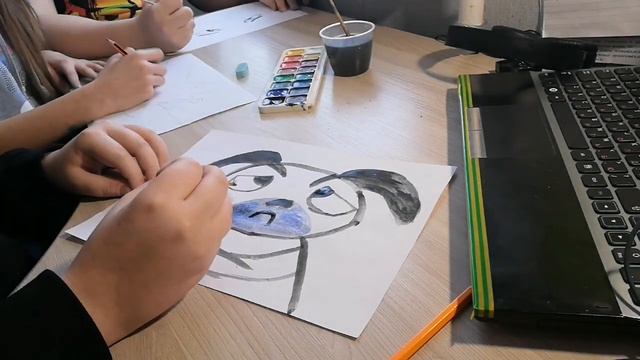 РИСУЕМ (пытаемся) КАРТИНЫ ИЗ SIMS 4 С ДРУЗЬЯМИ