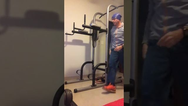 Bodyweight Superset Push-pull Example With Power Tower As Only Equipment