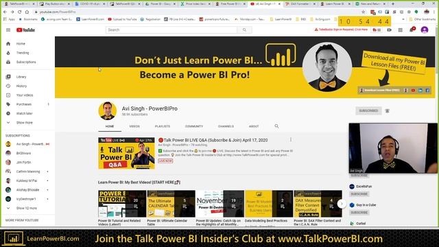 ?Talk Power BI LIVE Q&A (Subscribe & Join) April 17, 2020