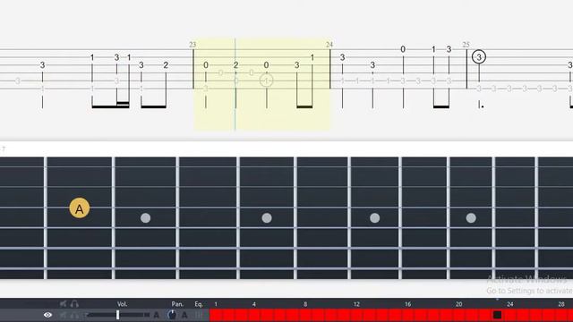 Guitar Tab - Fairy Glitter (Fairy Tail) OST Fingerstyle Tutorial Sheet Lesson #Anp