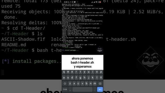 Personalizando Termux Con T-Header