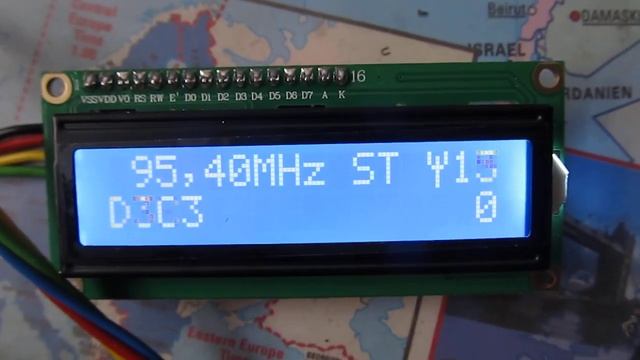 TEF6686 Radio With I²C16x2 LCD Controlled By Arduino Mega2560