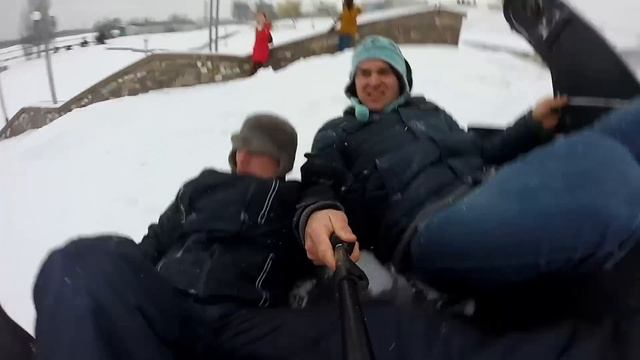 Парк Славы Херсон. Экстрим заезды на снегу 2017