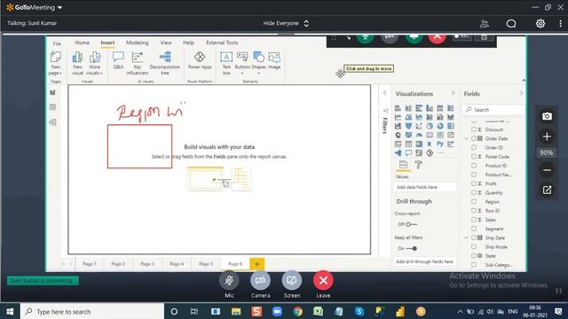 Power Bi Tutorial Book Mark,selection Pan,button