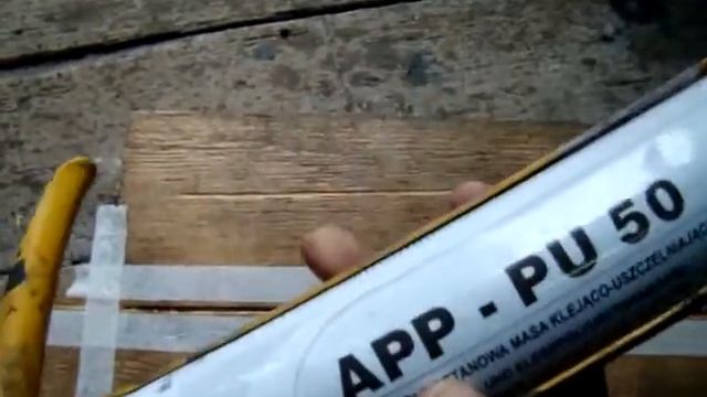 Замазка швов герметом часть 1