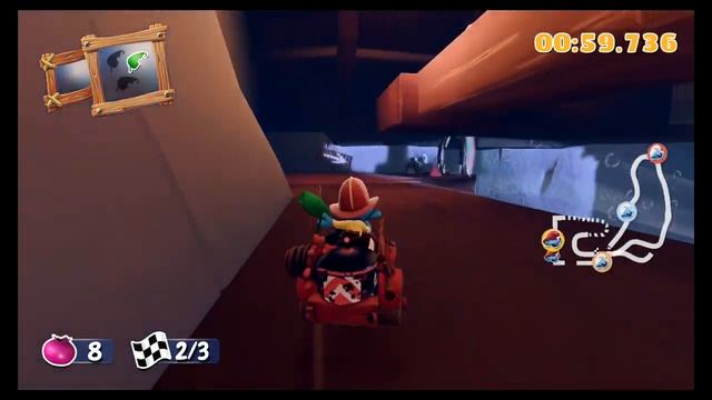 Smurfs Kart (Time Challenge)- Chaos At Gargamel's- 1:44.809