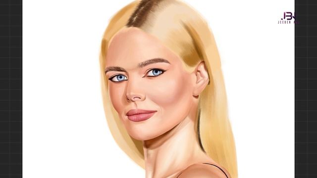 SAMARA WEAVING 2023 LACMA Art+Film Portrait | Digital Painting Procreate Time-lapse