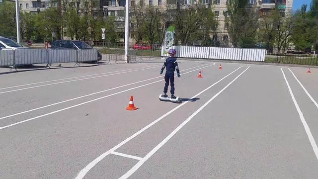 Первый раз на гироскутере