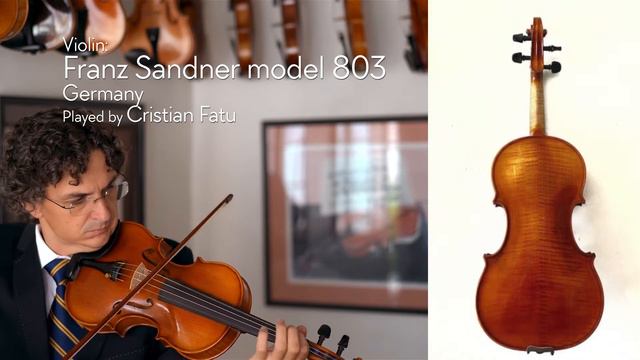 (sold) Franz Sandner Model 803 Violin, 2010, Germany / Cristian Fatu / At The Metzler Violin Shop
