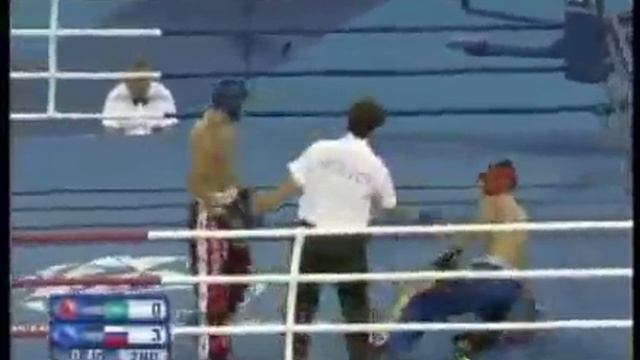 100903Kickboxing Men's 75 Kg Semifinal 1, Nurpreissov (KAZ) Vs. Magamedbekov (RUS)
