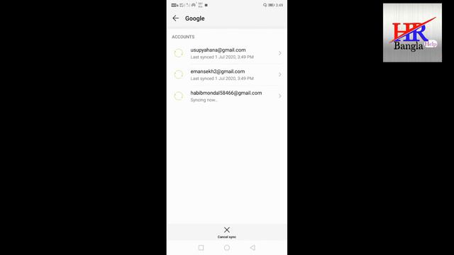 How To Remove G-mail Account | Gmail Account Remove For Android Trips||Hr Help Bangla|