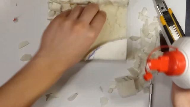 Диорама Купание 1 часть Создание основы и горной местности