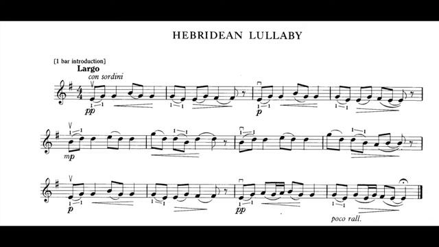 HEBRIDEAN LULLABY. Neil Mackay (piano Accompaniment Without Violin)
